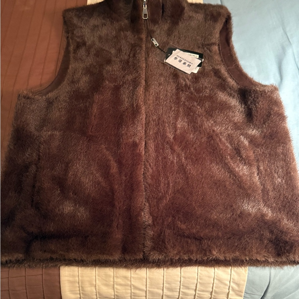 Brown Mink Vest